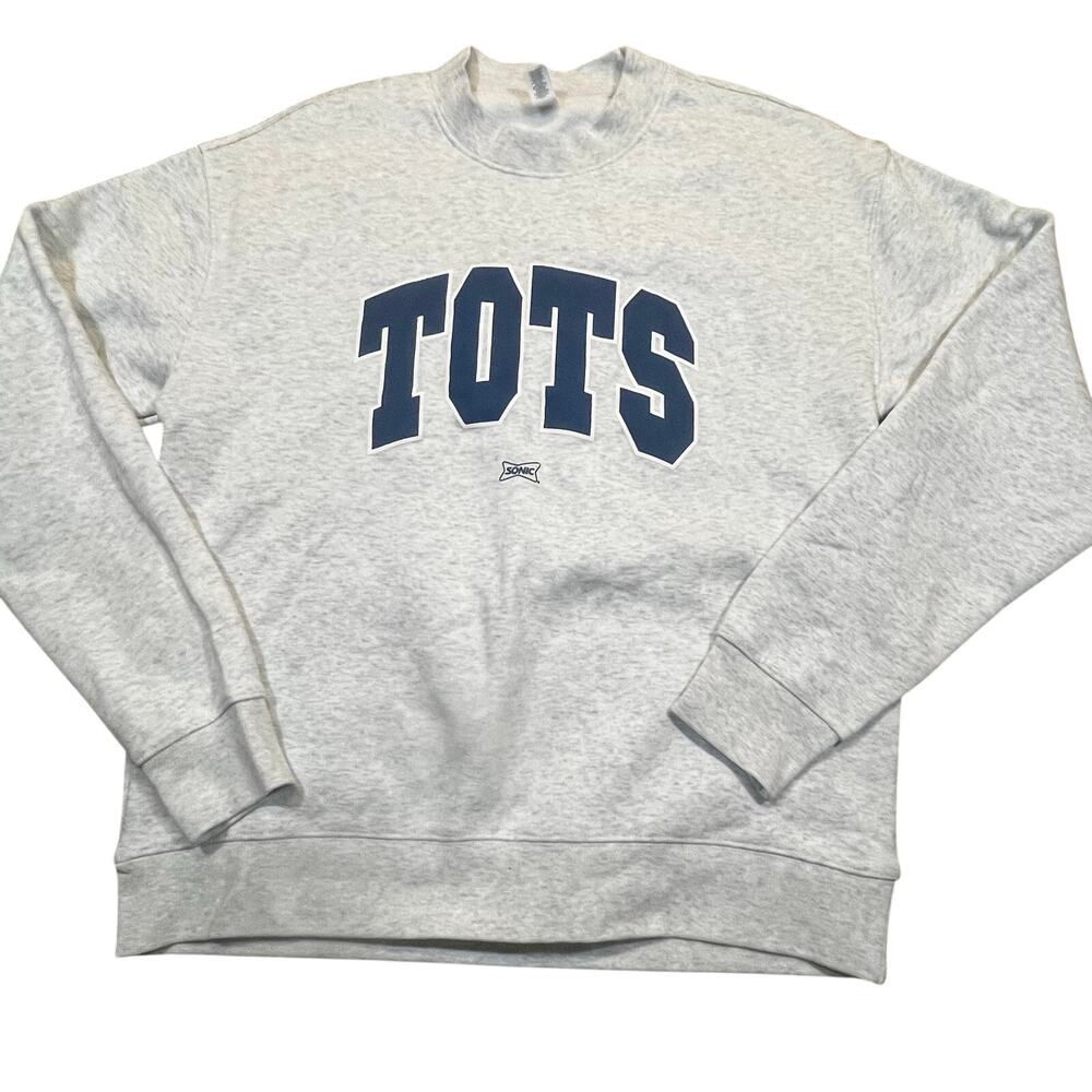 TOTS Sonic Crewneck Sweatshirt Grey Graphic‎ Pullover Mens M Streetwear